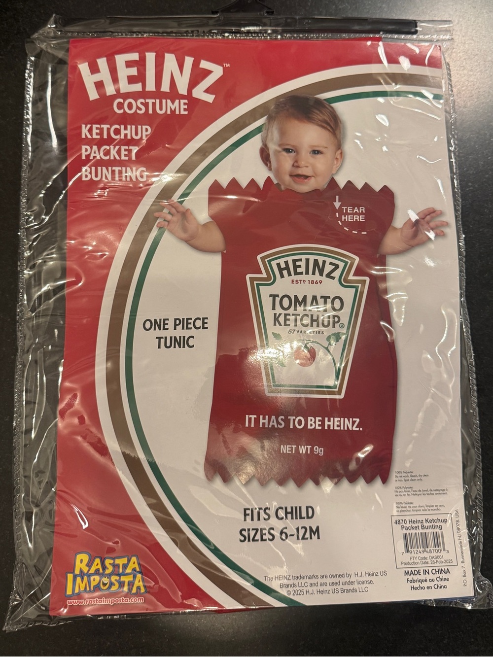 Baby Heinz Ketchup Costume